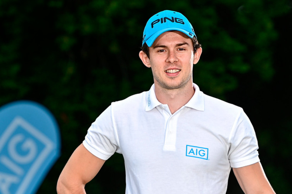 Dublin footballer David Byrne at the launch of this year’s AIG Cups and Shields at the GUI National Golf Academy at Carton House in Maynooth
