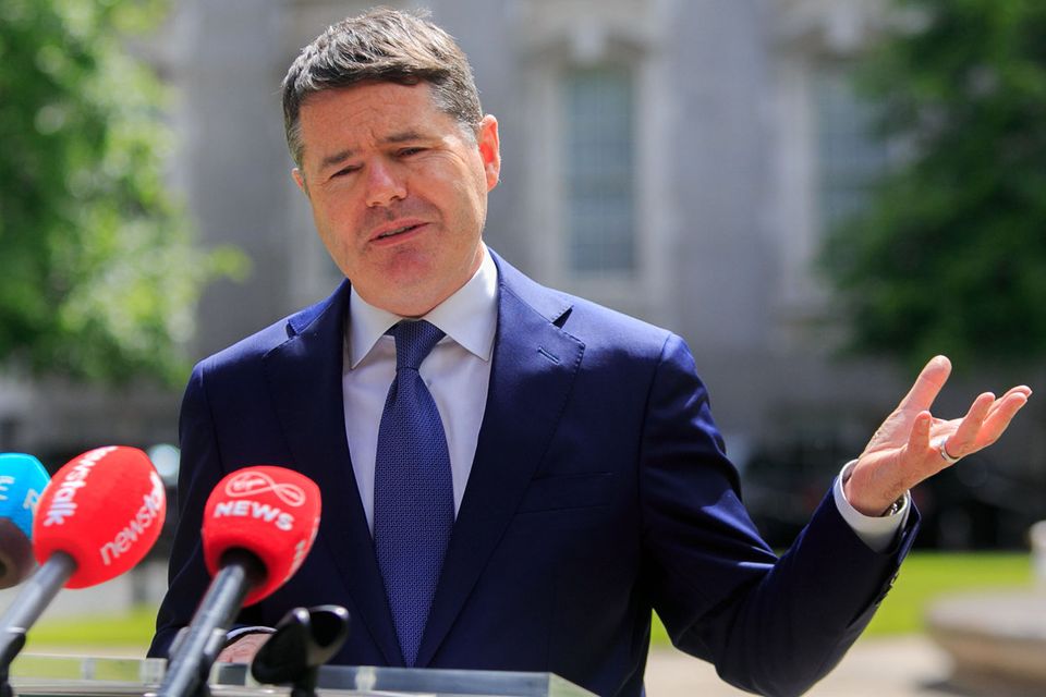 Questioned: Finance Minister Paschal Donohoe was grilled by TDs on LPT rules. Photo: Gareth Chaney, Collins