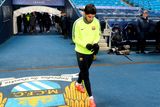 thumbnail: Barcelona's Luis Suarez during a training session at the Etihad Stadium, Manchester