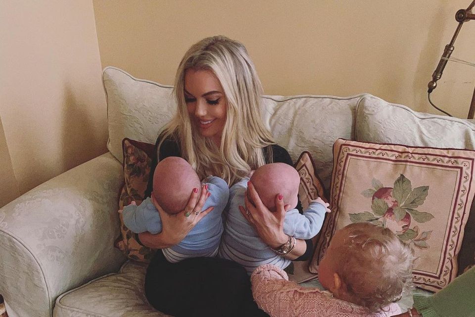 Rosanna now has her hands full with her three young children