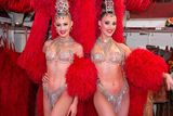 thumbnail: Irish Moulin Rouge sisters Claudine and Isabelle Van Der Bergh.