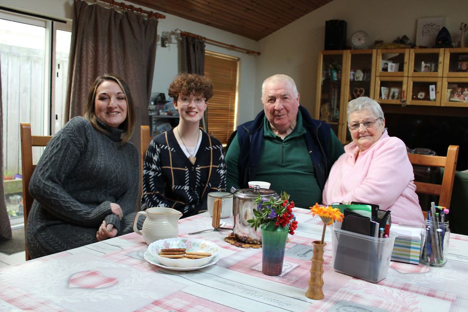 Séamus and May McGee with members of their family