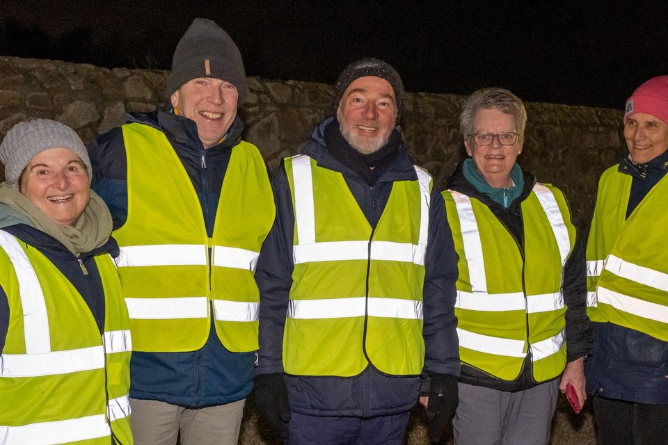 Bray Emmets GAA Community Walk. Anne and Gerard Longmore, Dave Barry, Mairead Nolan and Jenny O'Reilly.