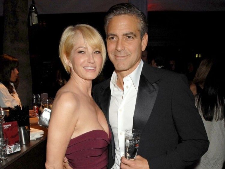 Ellen Barkin and George Clooney