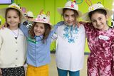 thumbnail: Valeria, Bohanna, Marya and Milana with their Easter bonnets.