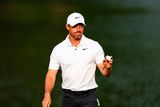 thumbnail: Rory McIlroy reacts after making a birdie on the 16th hole