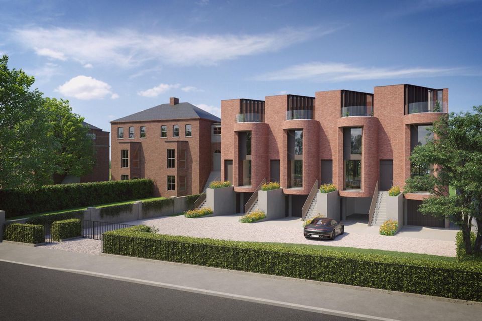 The frontage at the Charleston Town homes in Ranelagh, Dublin 6