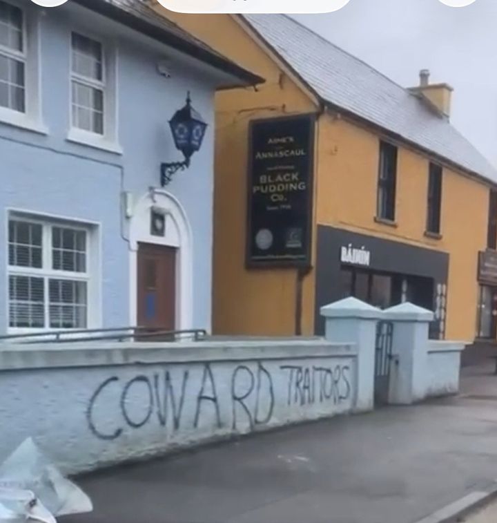 ‘Cowards’ and ‘traitors’ painted on Kerry Garda Station