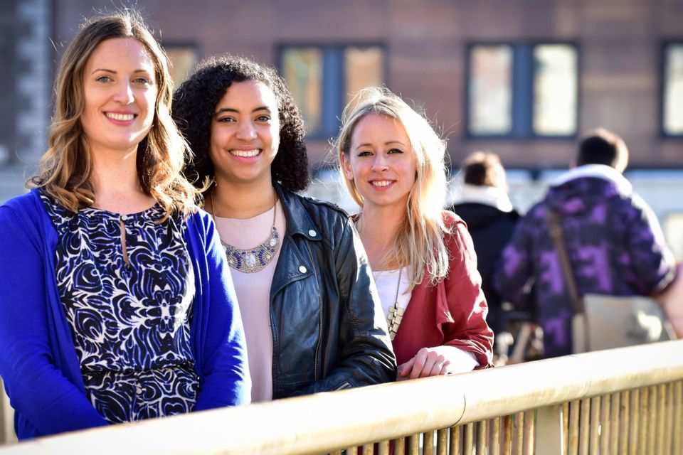 GirlCrew co-founders Pamela Newenham, Aine Mulloy and Elva Carri