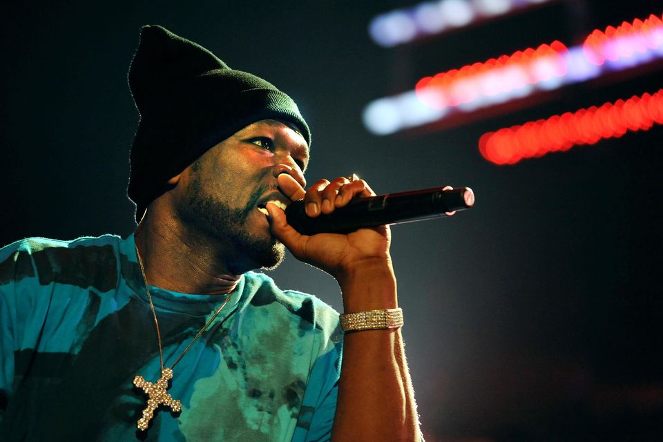 50 Cent, aka Curtis Jackson, plays Dublin's 3Arena on November 6 and 7. Pic: PA