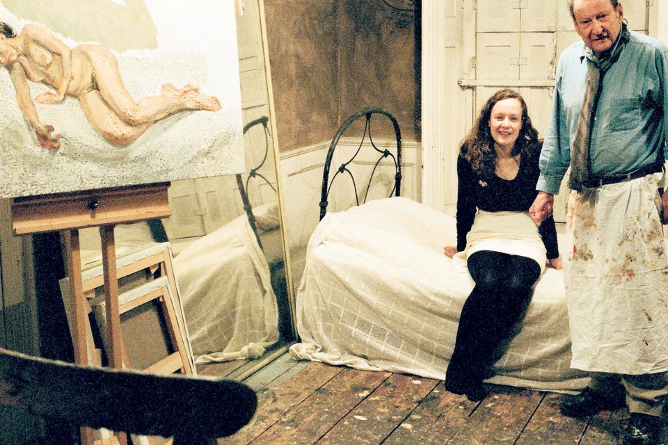 Artist Lucien Freud and muse Perienne Christian