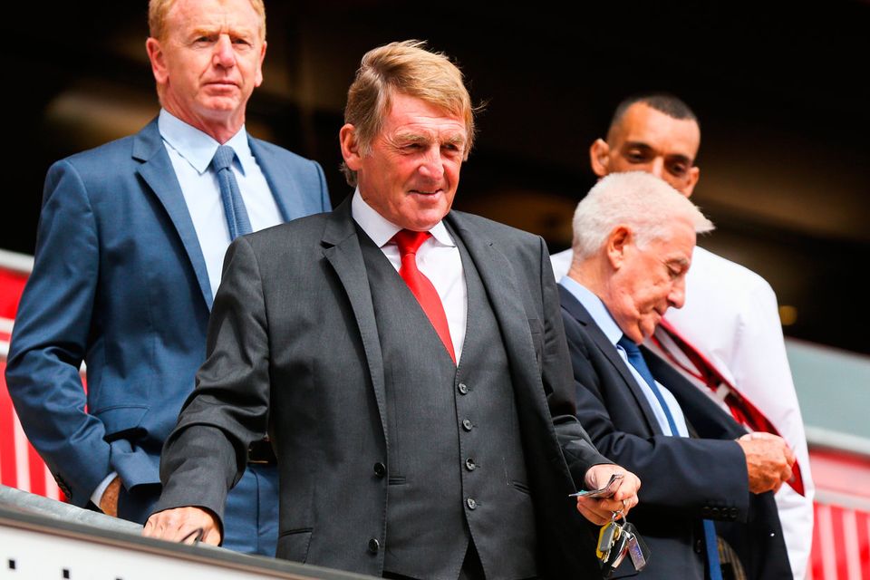 Kenny Dalglish during the opening of  the new stand and facilities at Anfield