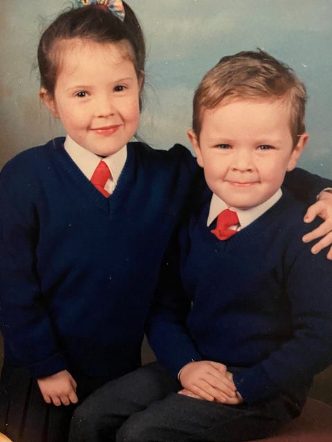 Daniel and Aoife as young children