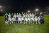 thumbnail: The Baltinglass team after being presented with the Lawless' Hotel Cup following their victory over St. Patrick's on Friday evening.
