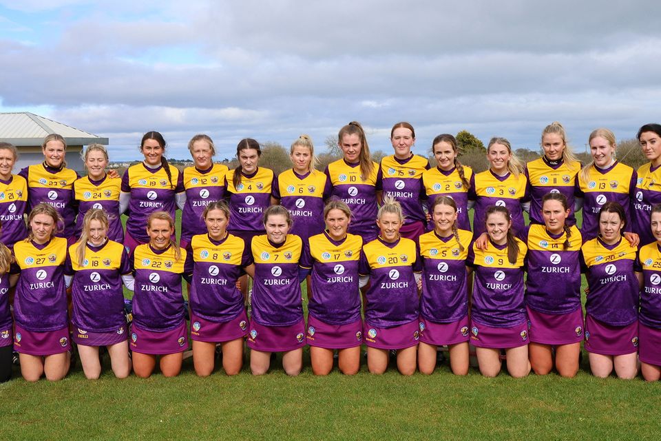 The Wexford squad before their recent narrow loss to Kilkenny in Tagoat.