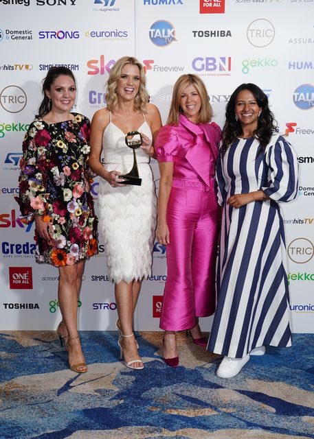 ITV’s Good Morning Britain won the multi-channel news prize at the TRIC Awards 2022 (Ian West/PA)