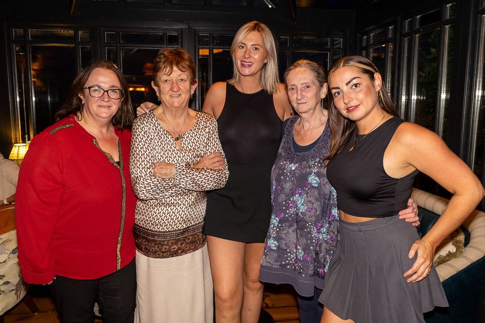 Bray Rowing Club Fashion Show at Martello. Cllr Aoife Flynn Kennedy, Roisin Flynn, Kate Donohoe, Marie and Hollie Blake