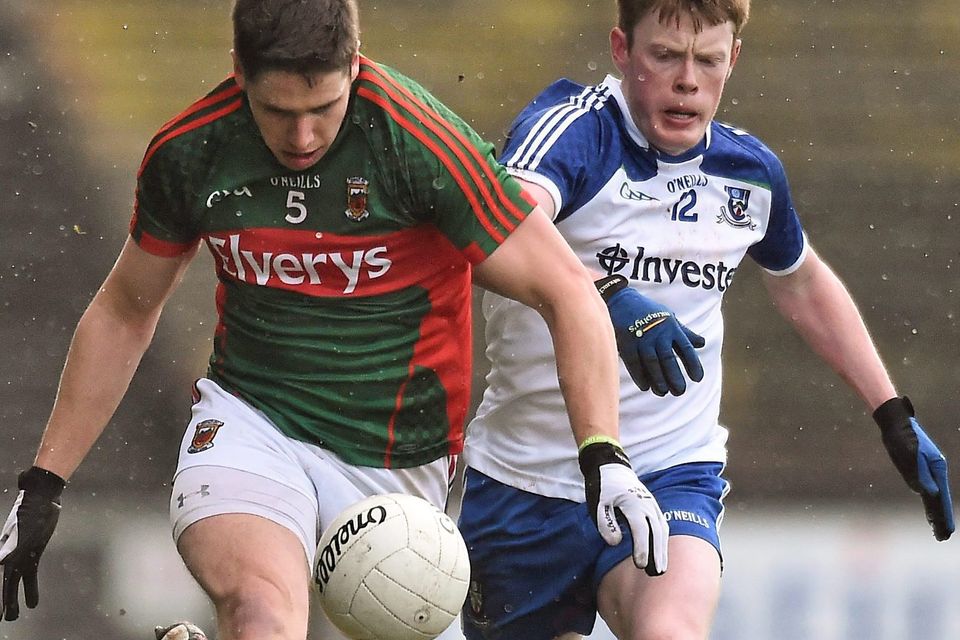 Lee Keegan in action for Mayo during their Allianz NFL clash against Monaghan earlier this month