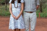 thumbnail: Prince William and Kate Middleton walk in the Uluru-Kata Tjuta National Park in a Hobbs dress