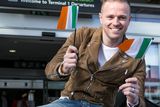 thumbnail: Nicky Byrne pictured in Dublin Airport Prior to his departure to Represent Ireland in The Eurovision Song Conters in Sweden. Photo: Kyran O'Brien