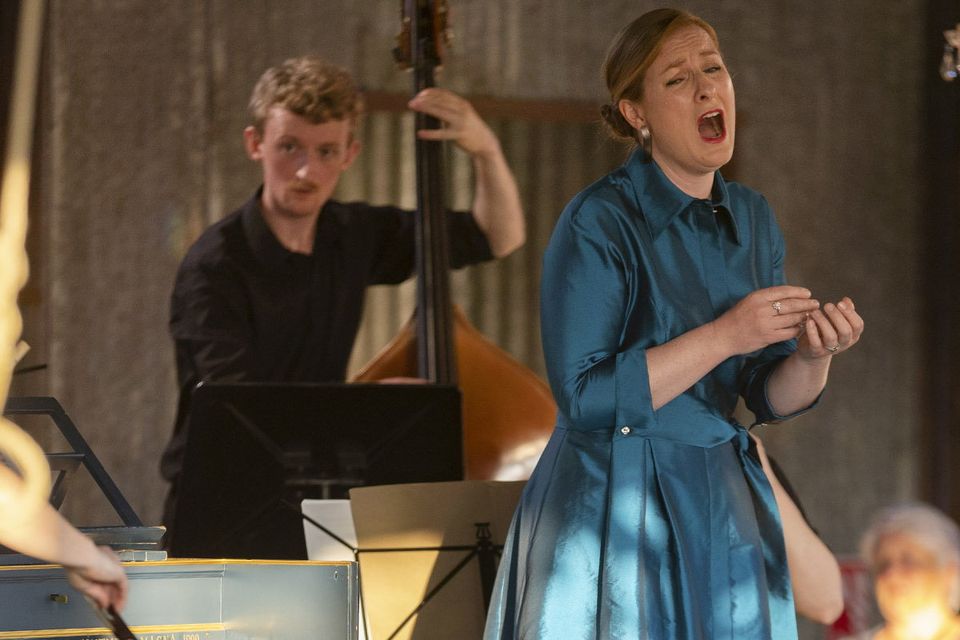 Paula Murrihy Irish Mezzo-soprano performing with the Irish Baroque Orchestra and Peter Whelan at the Blackwater Valley Opera Festival in Aglish County Waterford last year. John D Kelly photography.