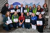 thumbnail: Pictured is Leinster Council health and wellbeing chairperson Dave Murray, backrow fourth from left, with representatives from Wicklow clubs with their awards at the presentation in the Killeshin Hotel in Portlaoise, Laois. 