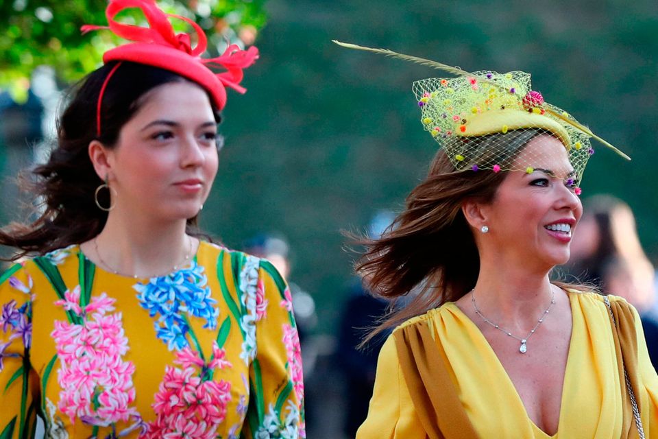 Heather Kerzner (right) during the wedding of Princess Eugenie to Jack Brooksbank at St George's Chapel in Windsor Castle