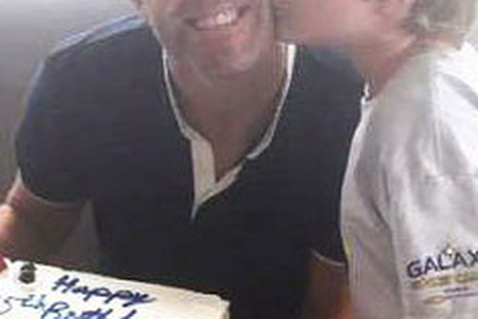 Robbie and his son, Robbie Jnr