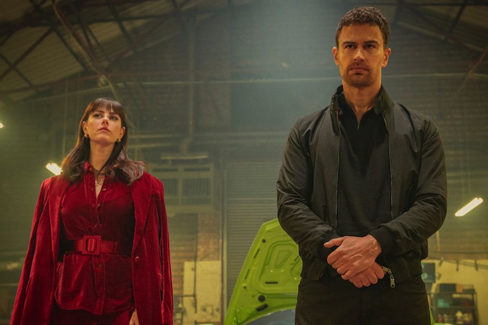 Kaya Scodelario and Theo James in The Gentleman. Photo: Netflix