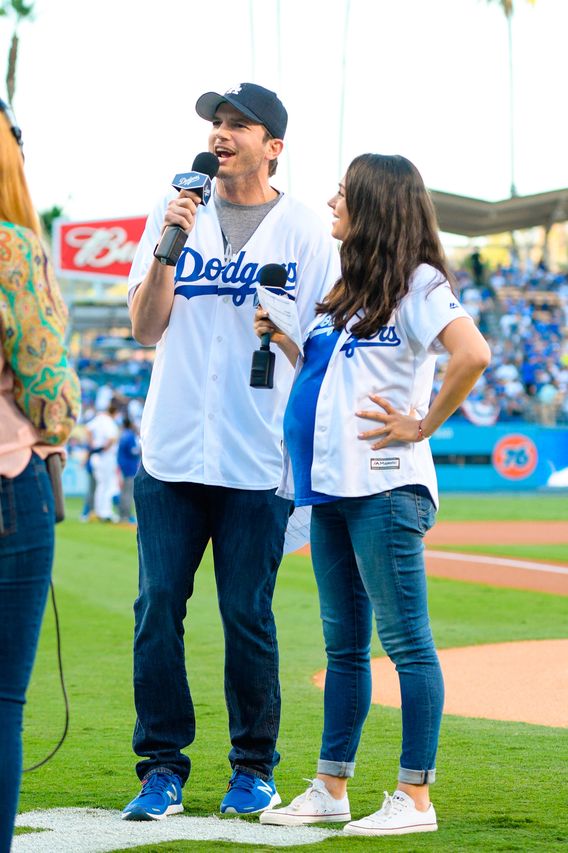 Ashton & Mila's Dodgers Game PDA