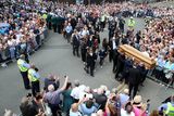 thumbnail: The funeral of Brendan Grace in the Liberties in Dublin. Photo: Mark Condren