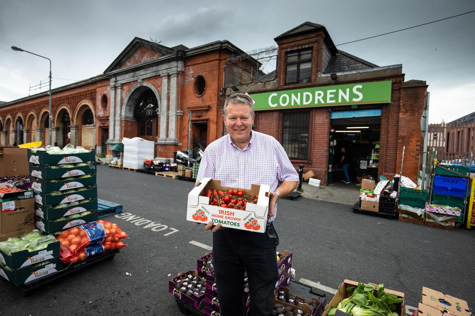 Fruit and vegetable wholesaler John Condren at the market. Photo: Mark Condren