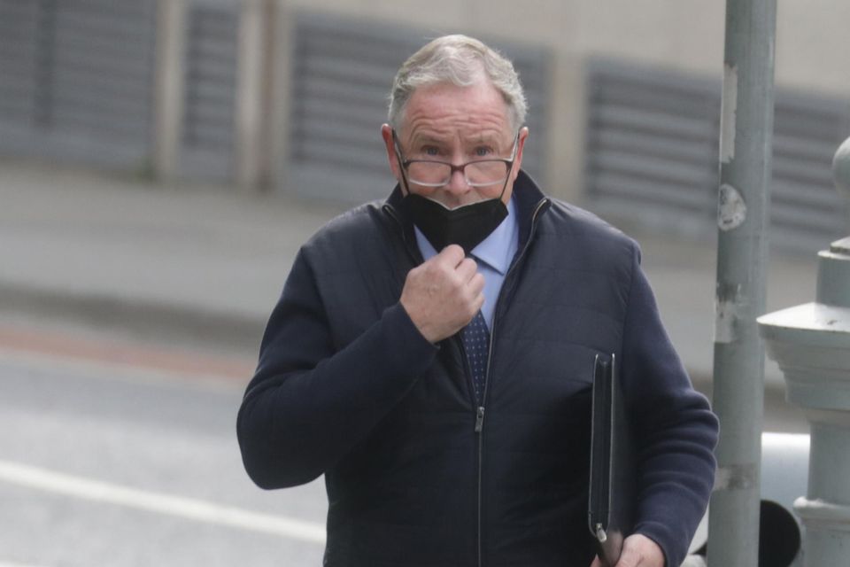 Denis Maguire, with an address in Glencullen, Dublin pictured at the Criminal Courts of Justice (CCJ) on Parkgate Street in Dublin for a court appearance. Pic: Paddy Cummins/IrishPhotoDesk.ie