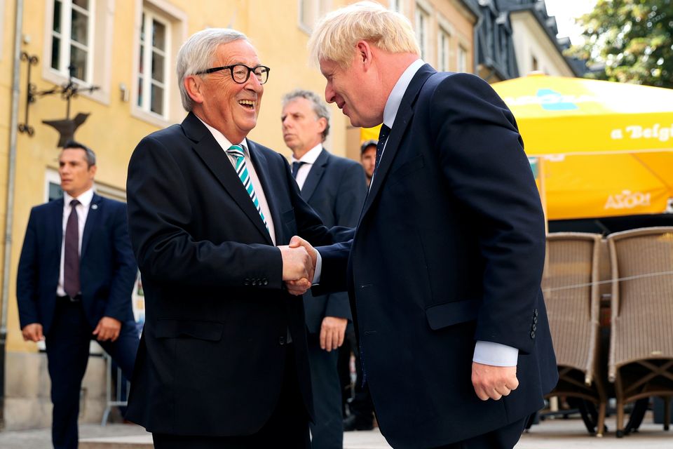 European Commission President Jean-Claude Juncker greets British Prime Minister Boris Johnson. Photo: Francisco Seco - Pool/Getty Images