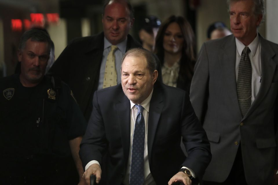 New York’s highest court has overturned Harvey Weinstein’s 2020 rape conviction and ordered a new trial. (Seth Wenig/AP)