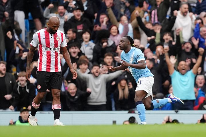 Jeremy Doku inspirational once again as Manchester City close gap on Arsenal with win over Brentford