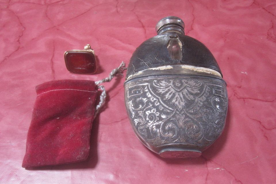 The hip flask and seal returned to Bandon after an IRA kidnapping in 1921