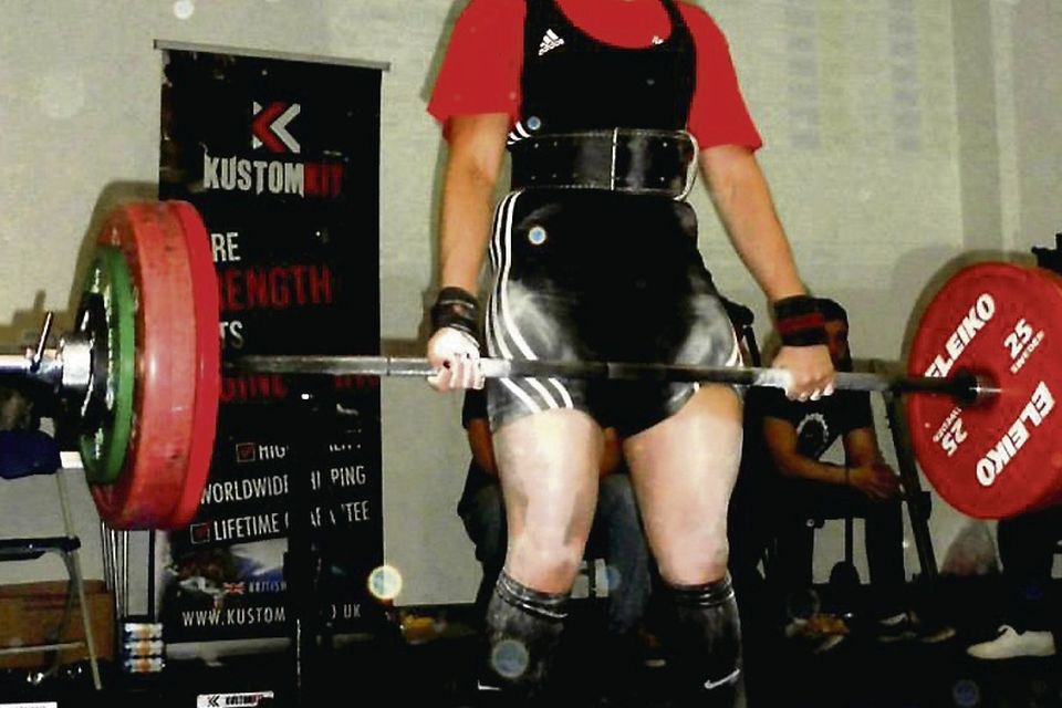 DEFENCE POWER PLAY: Arlette Bomahou in action at the Powerlifting World Championships in Glasgow.