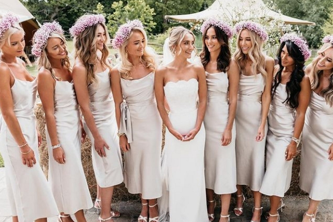 Pictured: Irish model Nicola Hughes one of eight bridesmaids at Made in  Chelsea star's wedding | Independent.ie