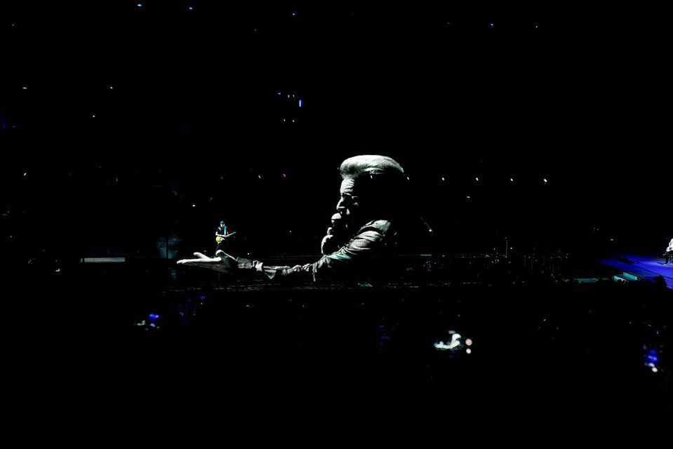 23/11/15 - U2 pictured performing in the 3 Arena, Dublin 
Pic Stephen Collins/Collins Photos