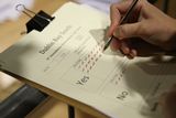 thumbnail: A tally keeper at work as votes are counted (Brian Lawless/PA)