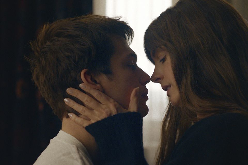 Nicholas Galitzine and Anne Hathaway in 'The Idea of You'. Photo: Prime Video