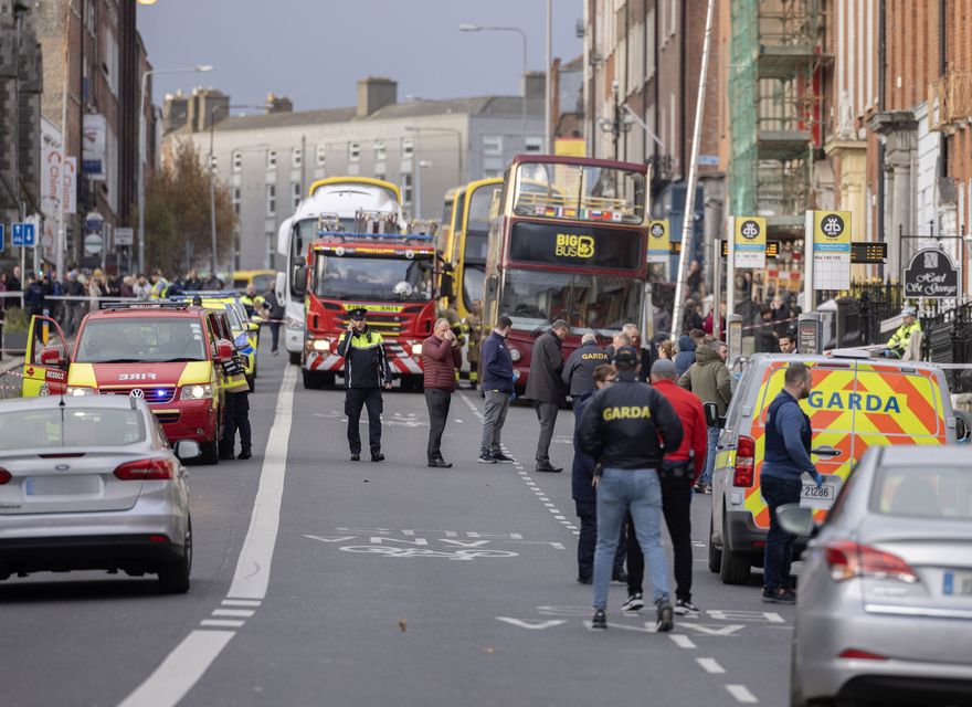 The attack occurred shortly after 1pm near Parnell Square