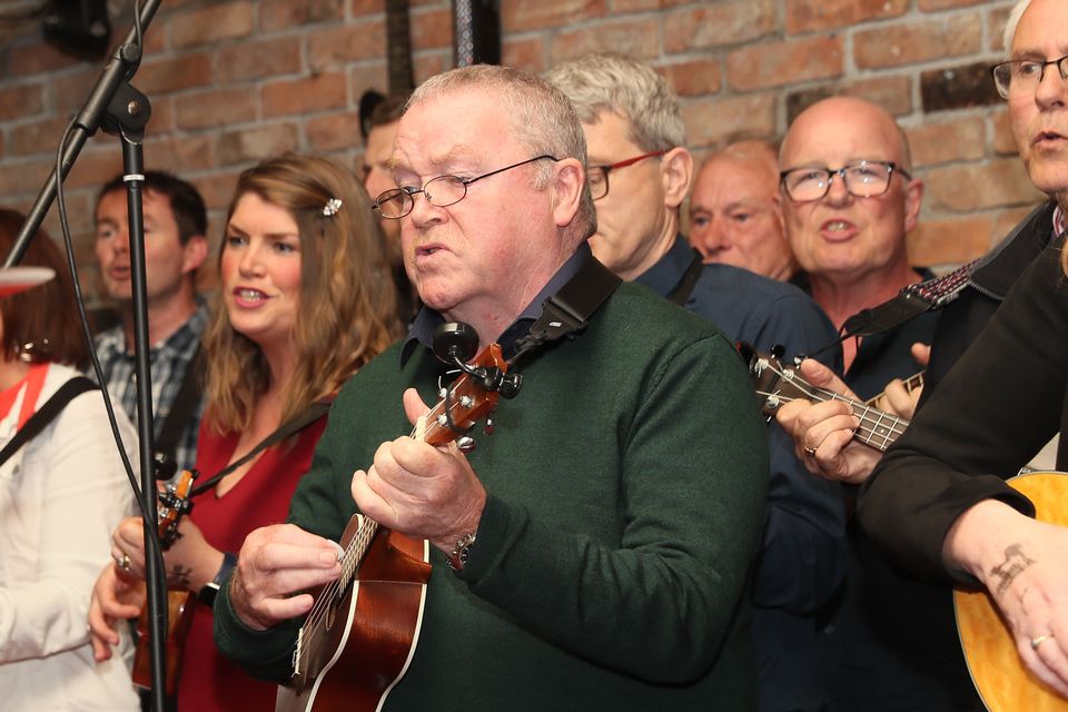 The Dublin Ukulele Collective played a fundraiser for ABACAS school in McHugh’s on Friday.