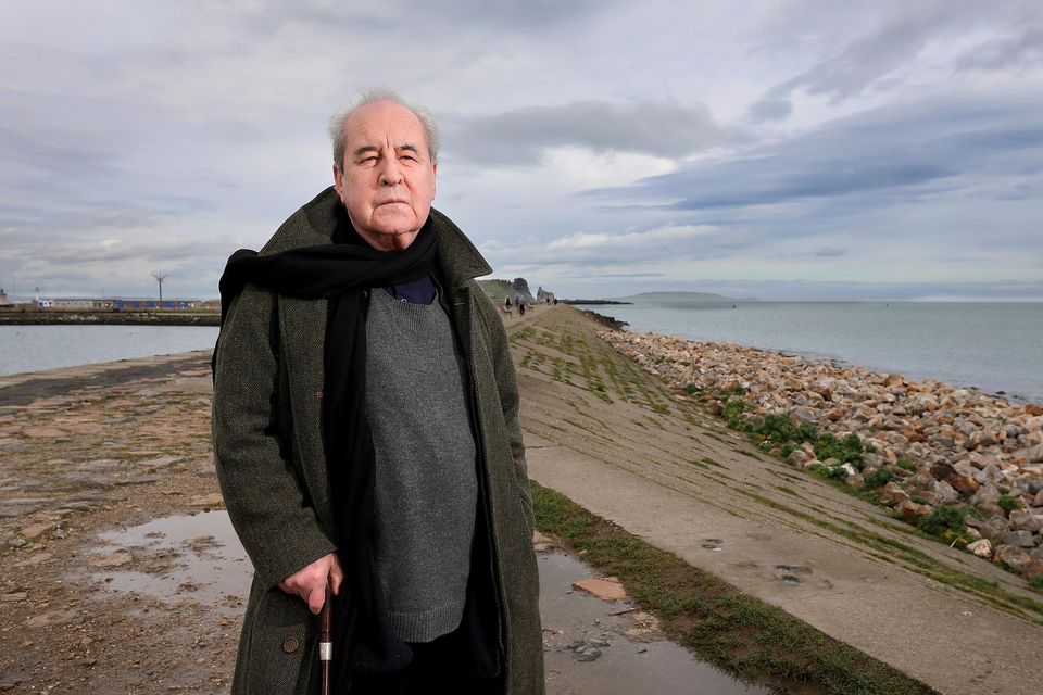 Author John Banville at the East Pier in Howth, Co Dublin. Photo by Frank McGrath