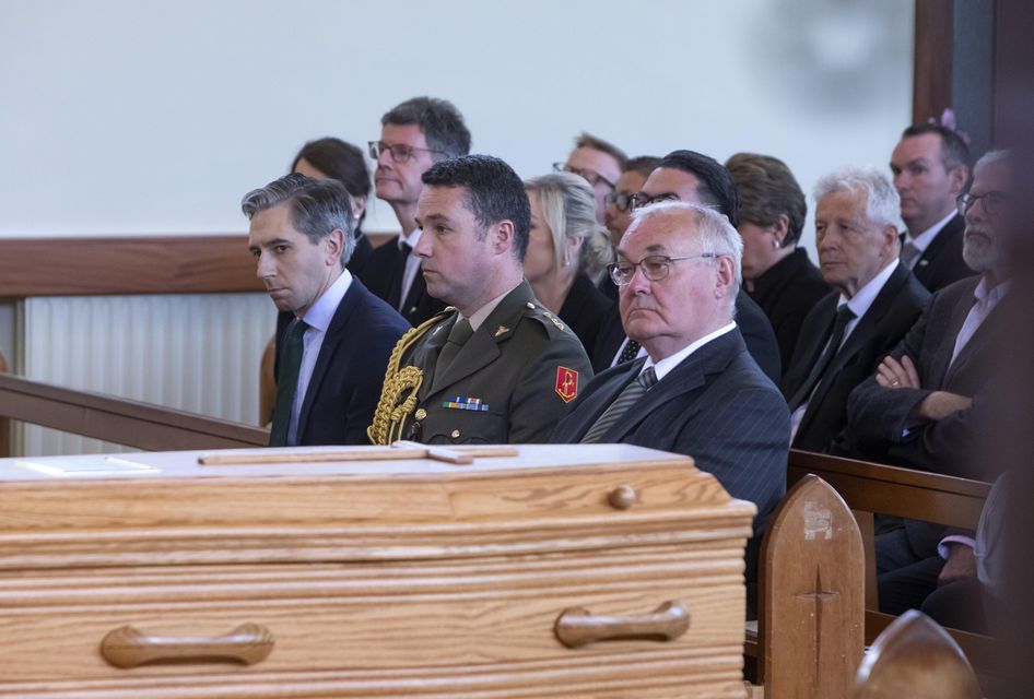 Tommie Gorman's funeral at Our Lady Star of the Sea Church in Ransboro, Sligo. Photo: Carl Brennan