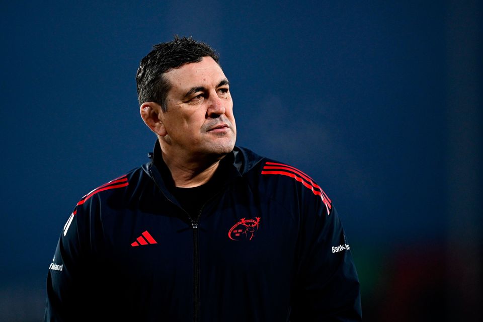 Munster head coach Clayton McMillan