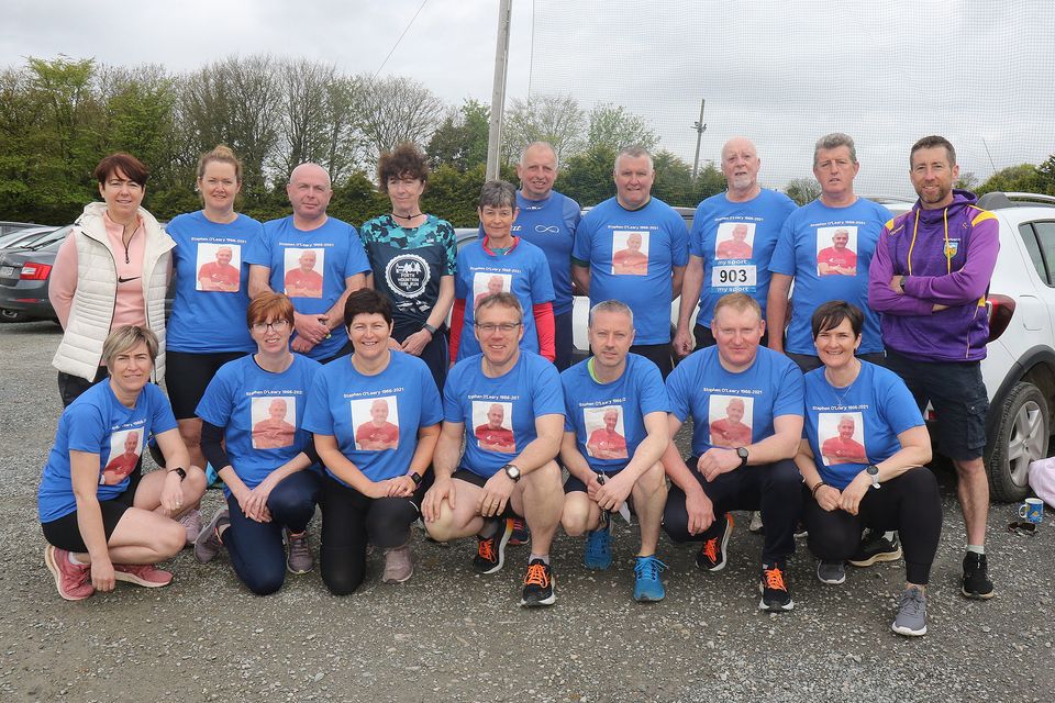 The organising committe at the Stephen O'Leary Memorial 5K Fun Run/Walk in Monageer.