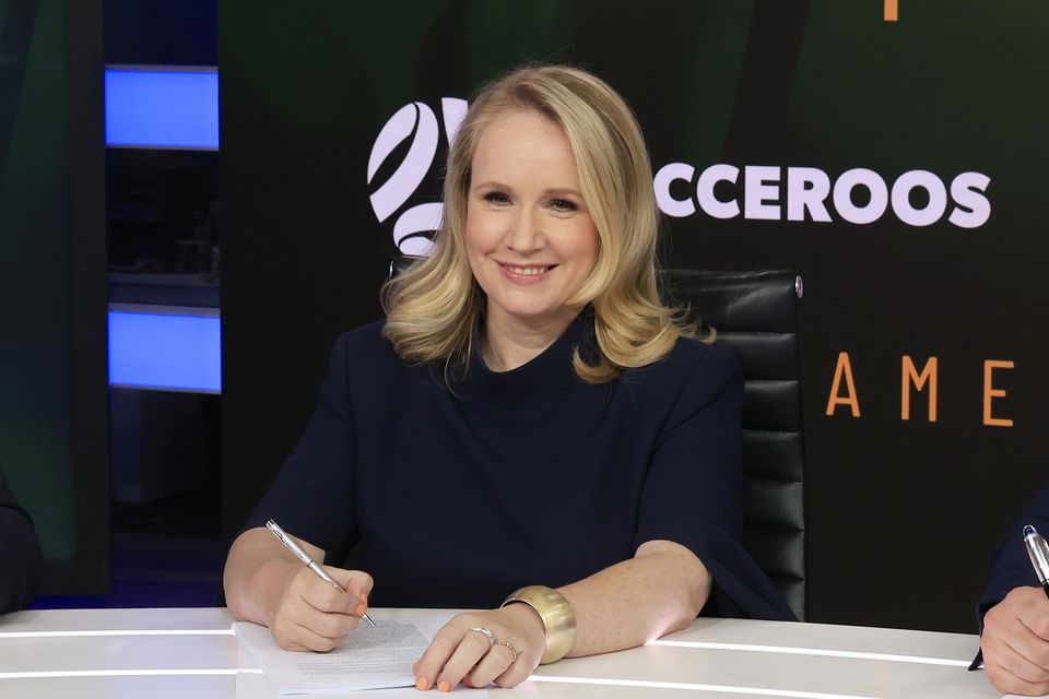 Beverley McGarvey at Channel Ten Studios in Sydney. Photo: Getty