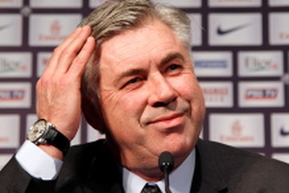 Former Paris St Germain  coach Carlo Ancelotti